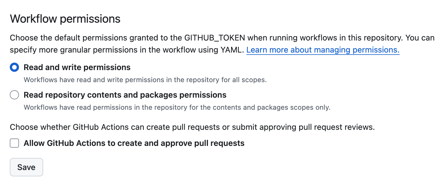 GitHub Workflow Permissions